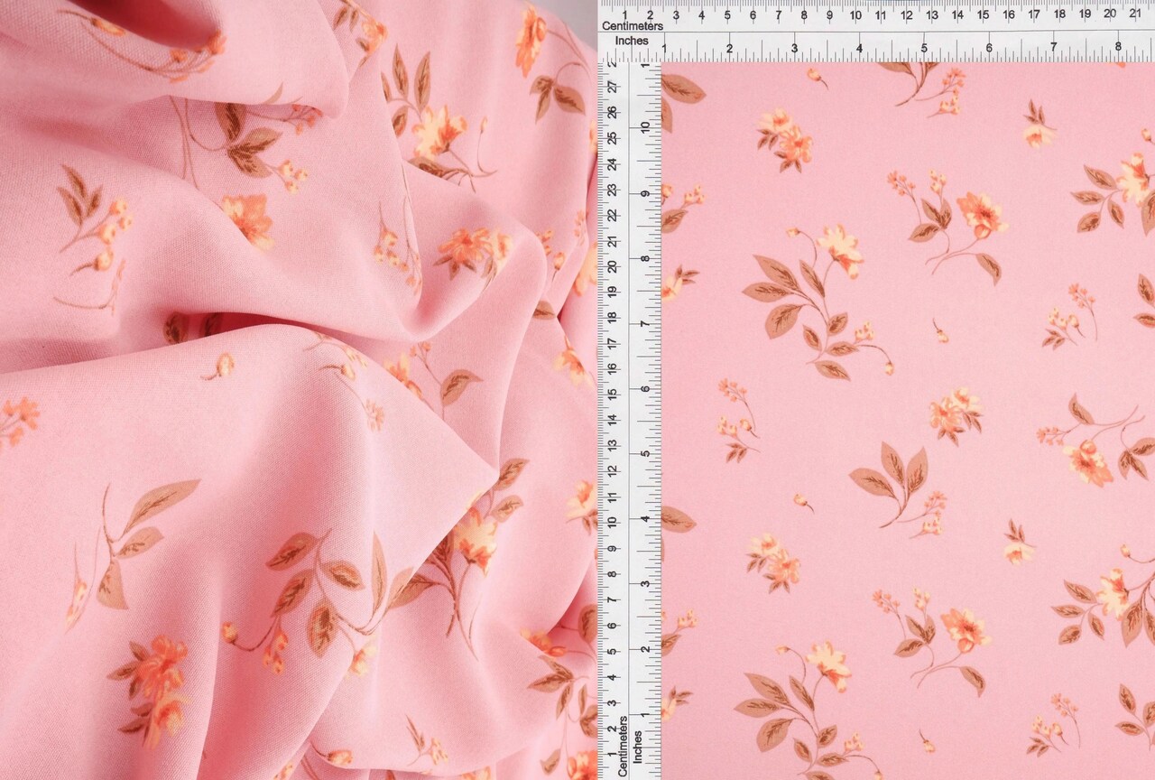 1 Yard 100% Polyester CEY Floral/Flower Print Fabric 58/59" Wide For Dresses and Skirts